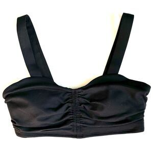 ALO Yoga Airbrush Cinch Sports Bra Women’s Medium Black Padded Athleisure Top